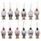12ct. 3.25" Multicolor Nutcracker Wood Ornaments